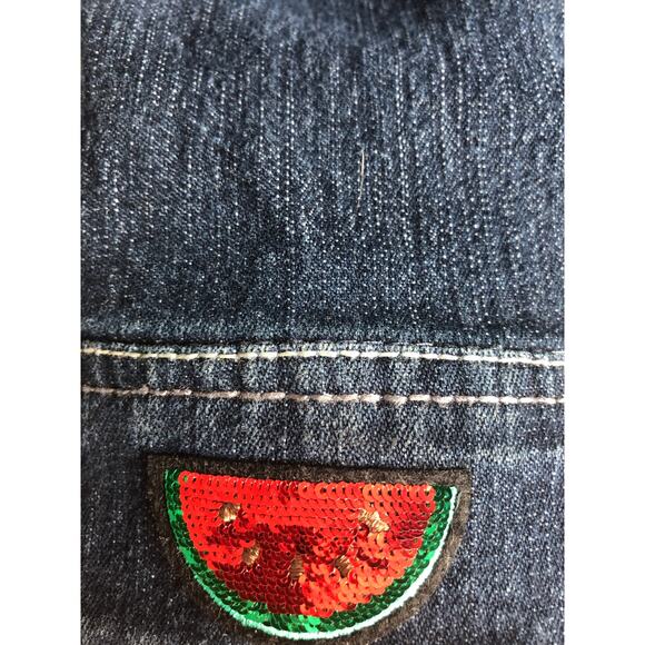 Nine West Vintage America Denim Embellished Button Front Jacket XL - Picture 9 of 12